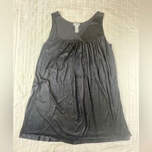 Vintage Vanity Fair Black Satin Slip Gown 1X